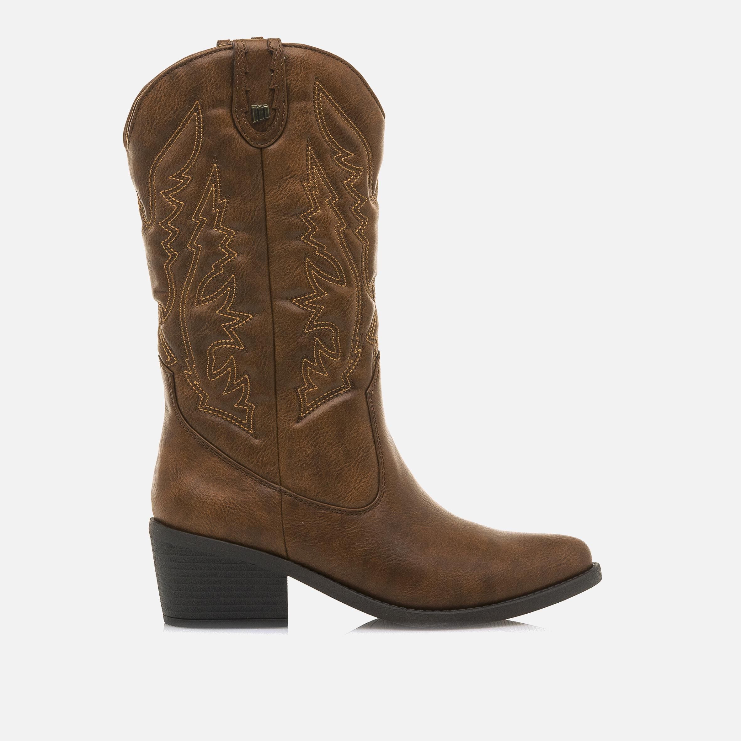 Compra TANUBIS marron 53051 Botas de tacon Mustang para Mujer